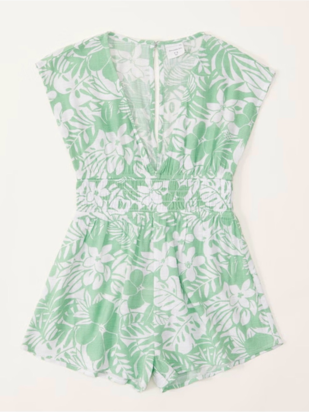 NWT Abercrombie Kids Green/White Beach Coverup Size 9/10